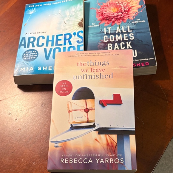 Other - Three Romance Paperback Novels, 5”X8” books, Authors: Yarros, Wiesner, Sheridan